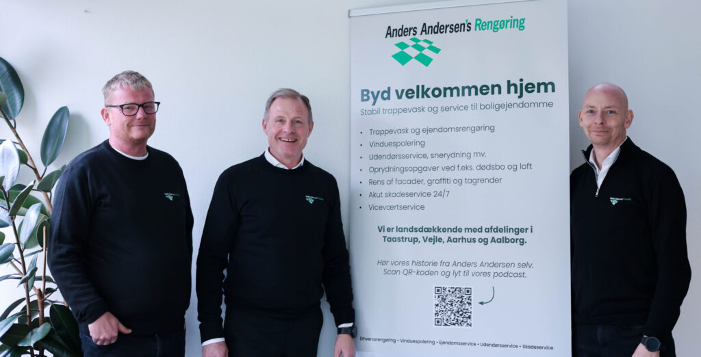 Mød os på Andelsboligdagen 2025 til an snak om trappevask og service til boligejendomme.
