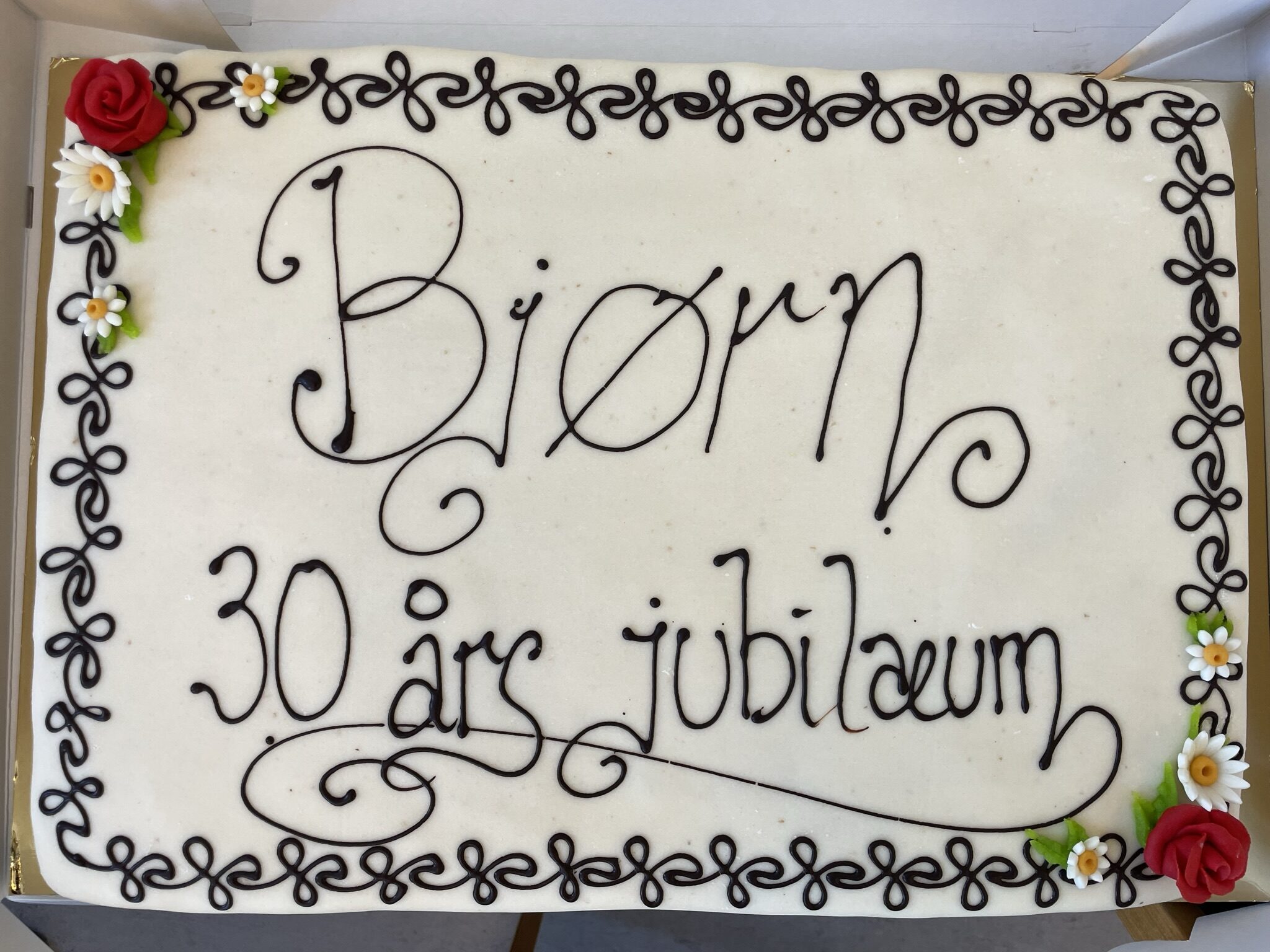 Kage til Bjørns 30-års jubilæum