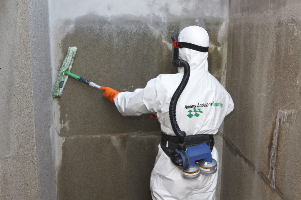 Skimmelsvamp bliver fjernet af Anders Andersens Rengøring