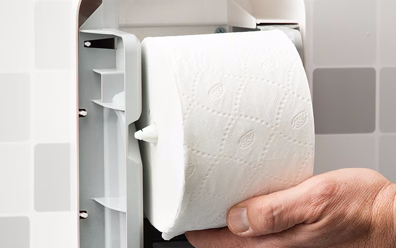 Toiletpapir uden hylse fra Tork